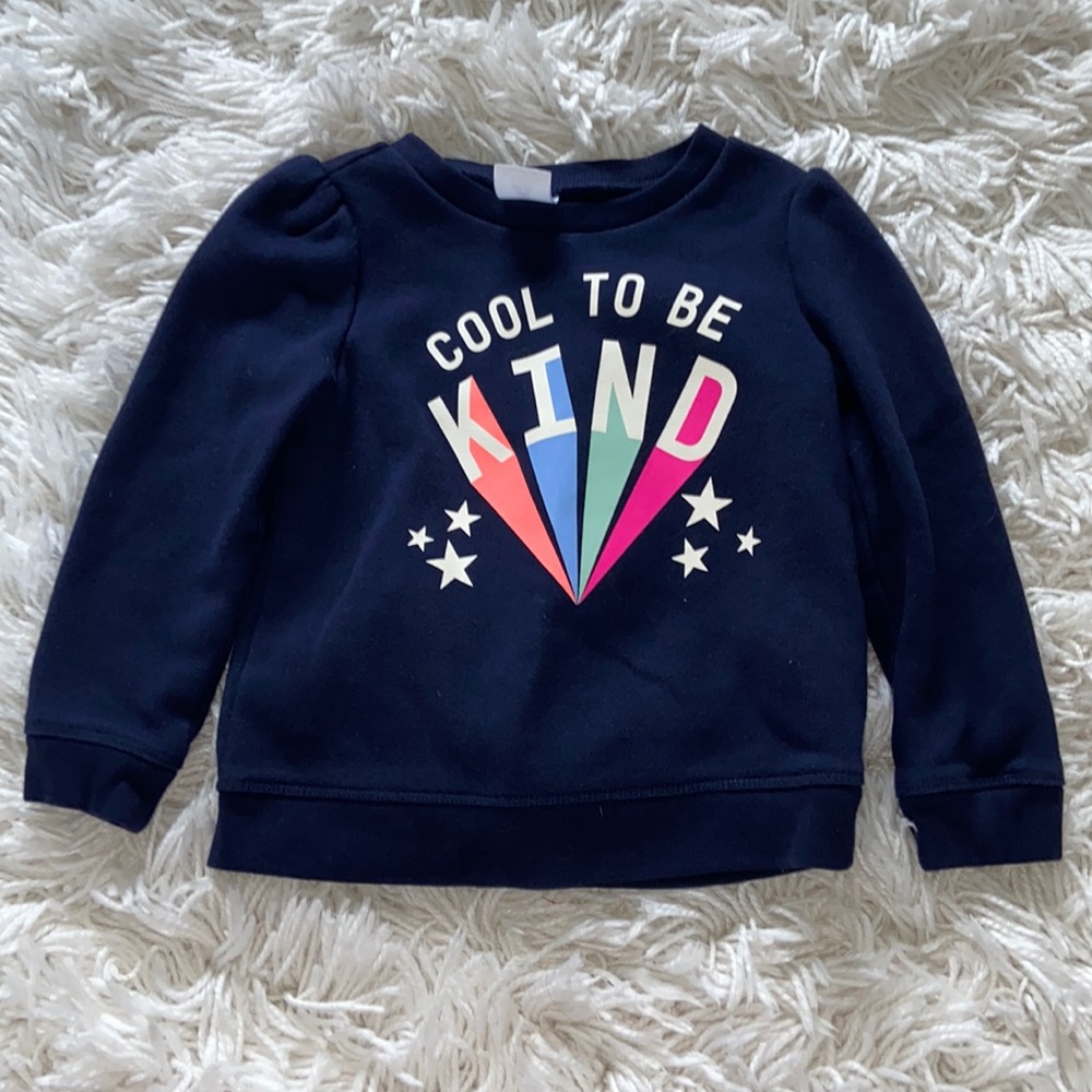 Gap Cool To Be Kind Sweatshirt Blue 5 5T Toddler